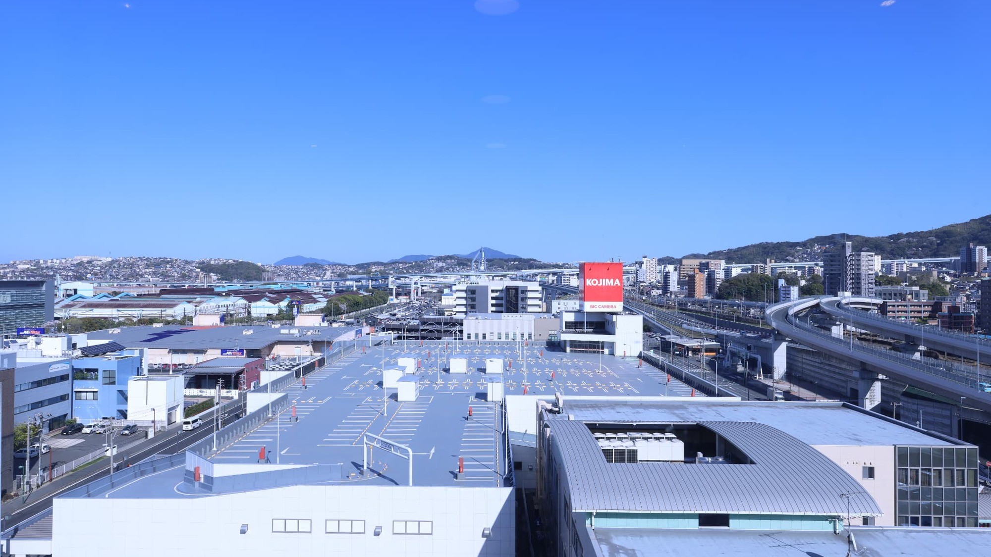 ホテル10階からの景色