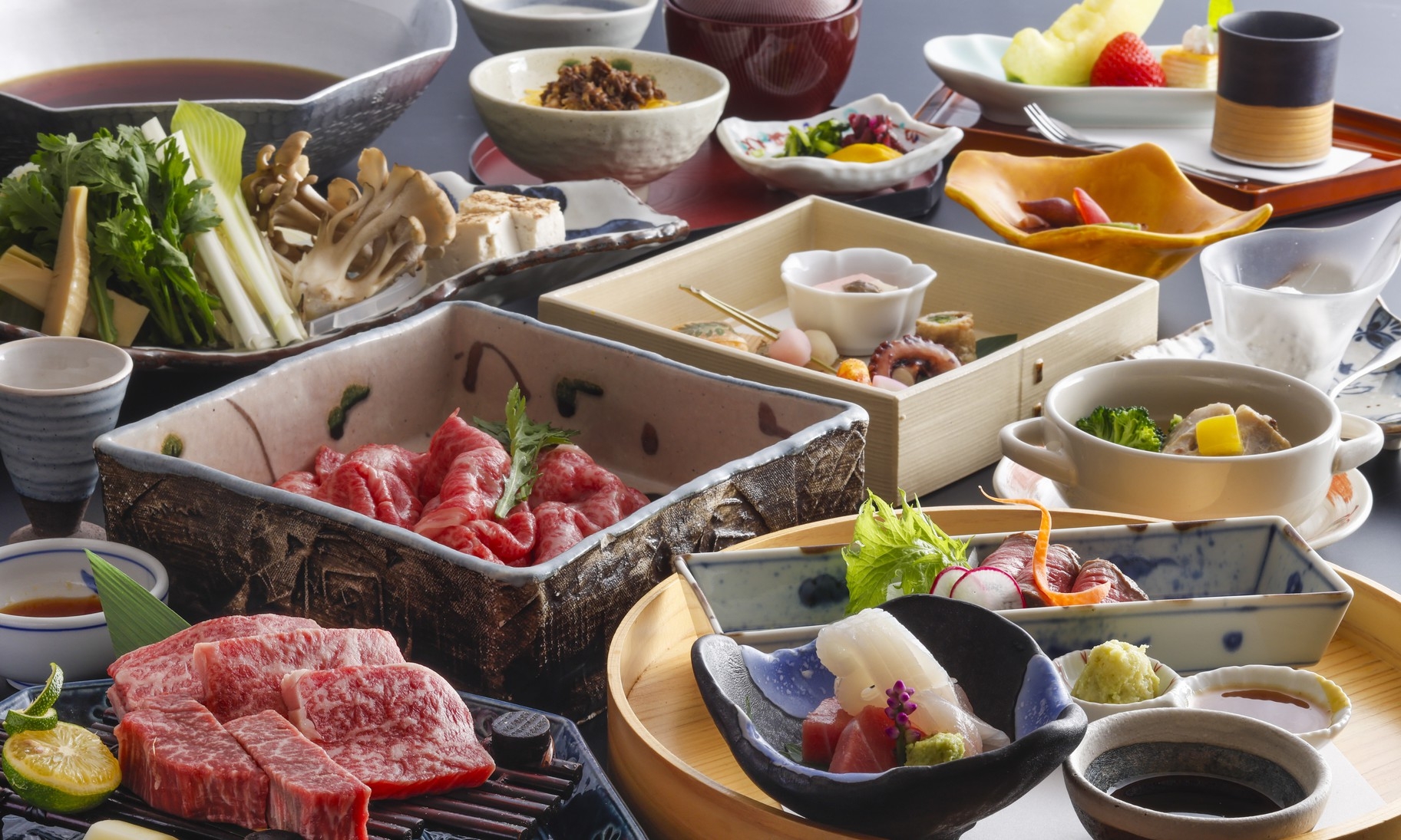 【お盆】《但馬牛会席》〜但馬牛の恵み〜名牛名高い但馬牛を五つの料理で味わい尽くすご夕食★