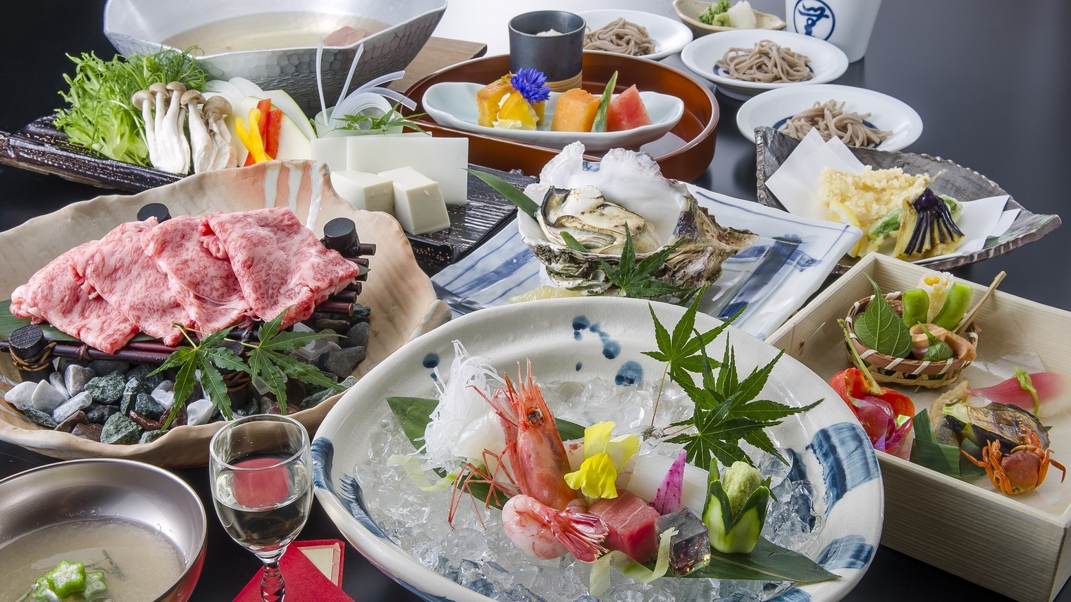 《基本会席》〜閑静な円山川沿いに佇む大人の湯宿〜但馬の旬食材と湯浴みを愉しむ心の休日★