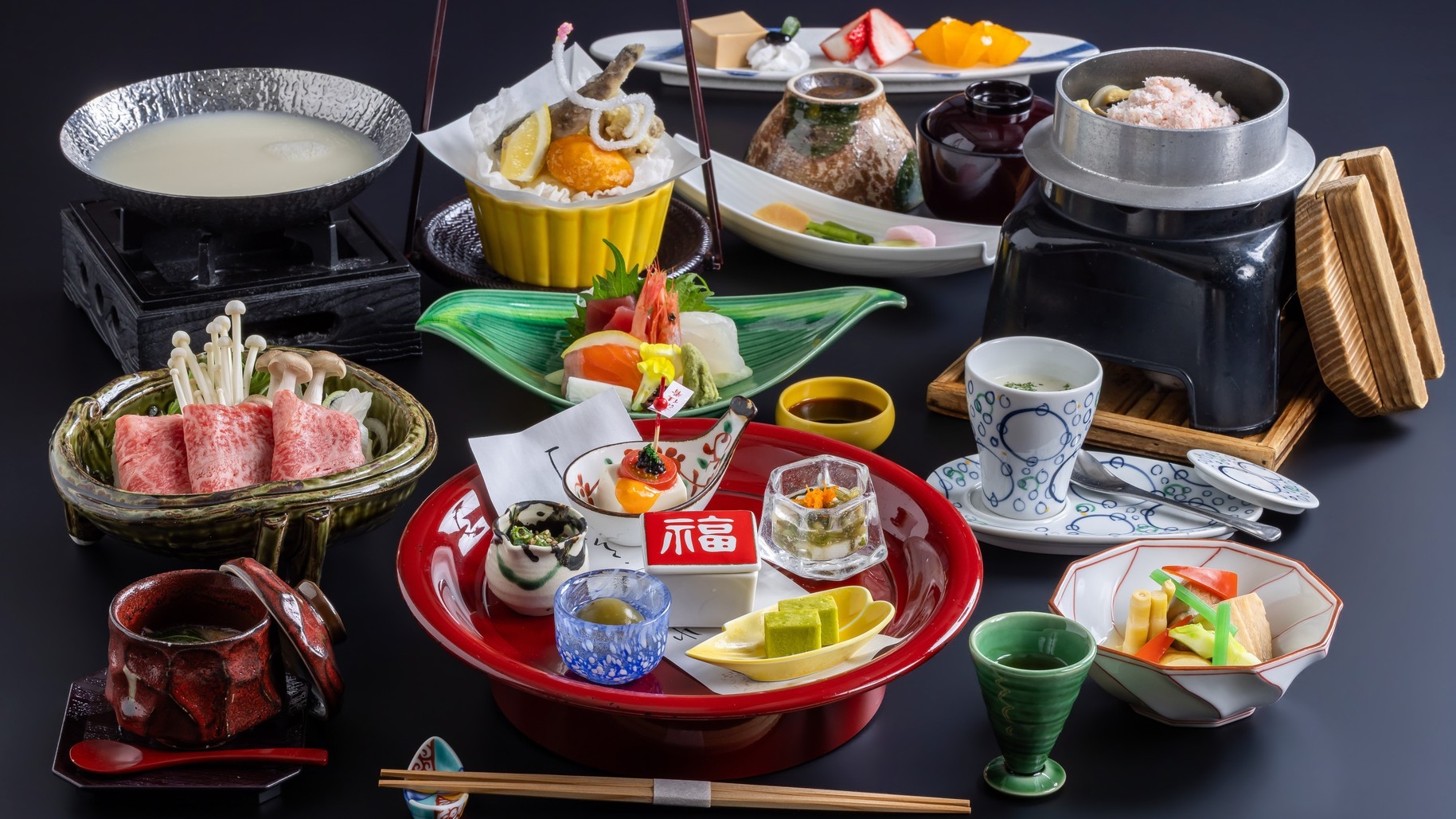 「布屋 悠久の山懐（やまふところ）会席」信州の旬を味わう基本会席【個室食事処】