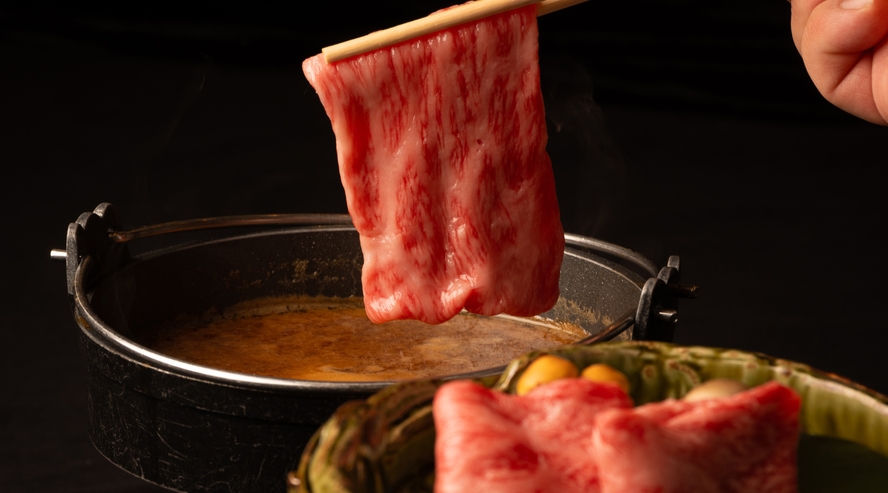 諏訪湖スマートIC開通記念割引【選べる黒毛和牛料理付】豆乳しゃぶしゃぶor信州味噌すきやき【広間食】