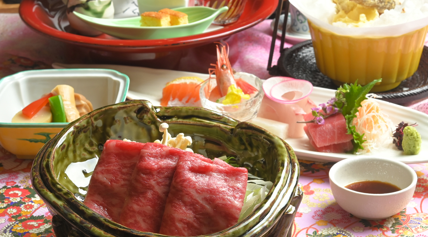 「黒毛和牛の豆乳しゃぶ会席」一流食材たちが幸福な食卓を演出します！