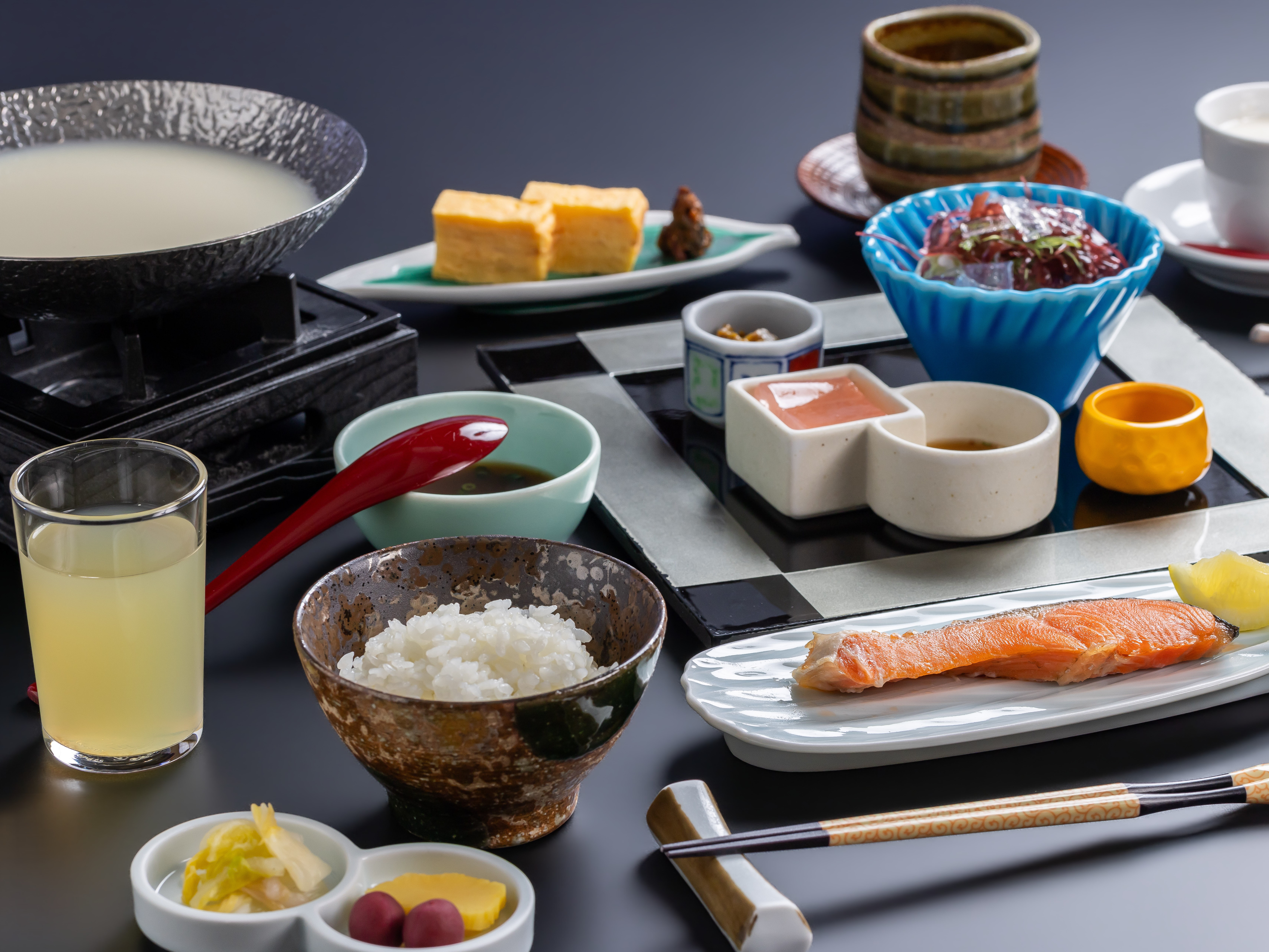 老舗温泉旅館の朝ごはん【和朝食】一例