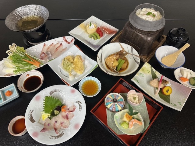 【鯛づくしプラン】桜鯛のお刺身、鯛しゃぶ、鯛釜めし等、鯛で彩る和食会席