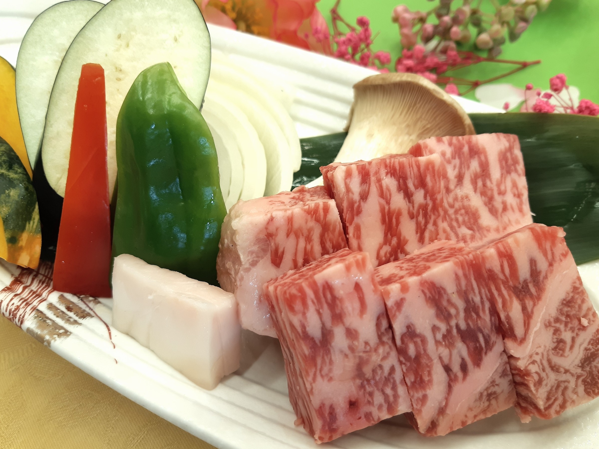国産和牛ステーキ会席のメイン料理（イメージ）