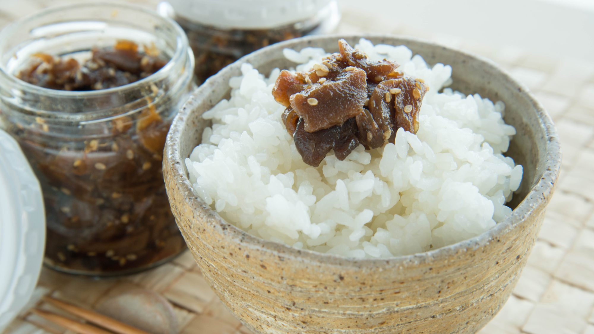 *ゴーヤの佃煮(プラン特典)／ご飯のお供に最適♪苦味が和らぐよう少し甘めに仕上げてます。