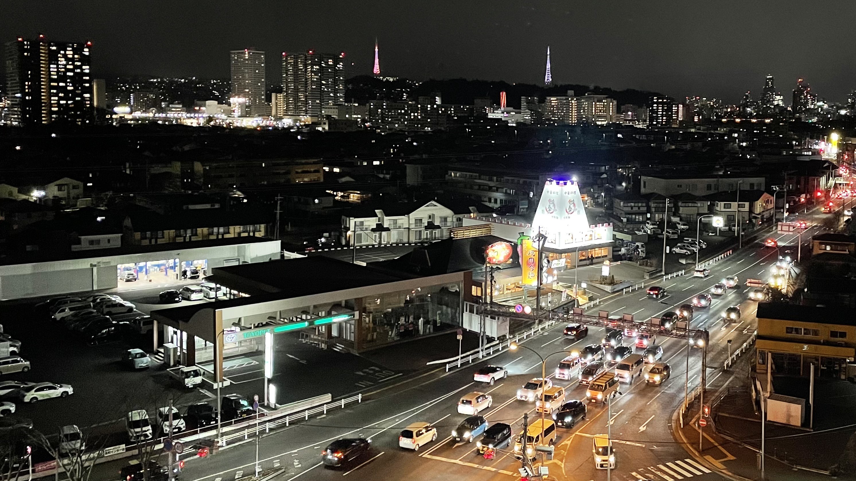 コンフォートタイプ客室からの眺望※国道側