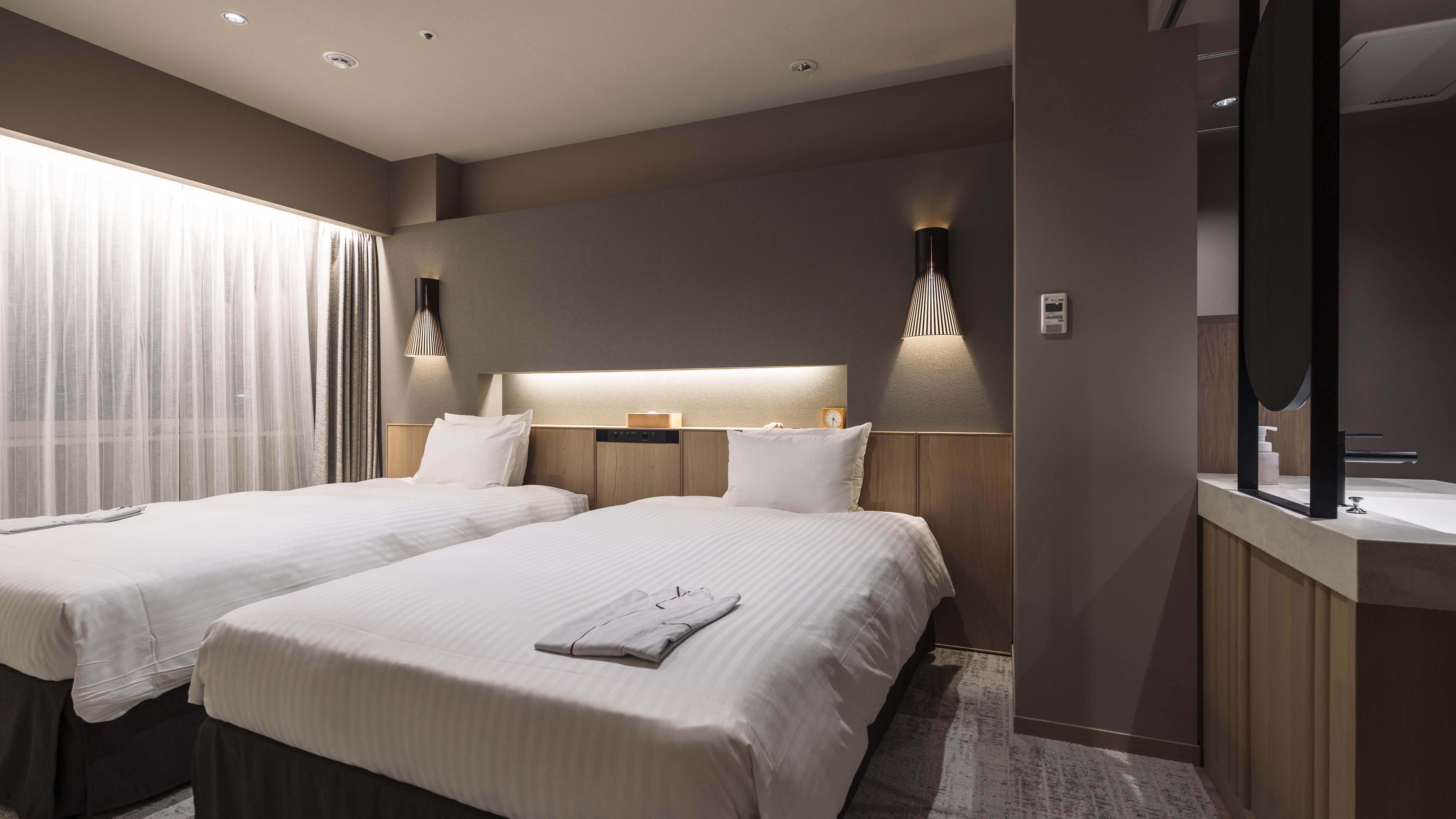 【ジュニアスイートツインルーム】リッチモンドホテル帯広駅前で一番広い45㎡のお部屋でございます。