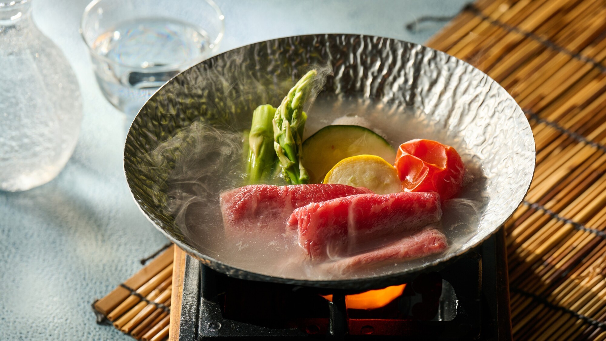 牛肉とアイランドルビーの小鍋仕立て