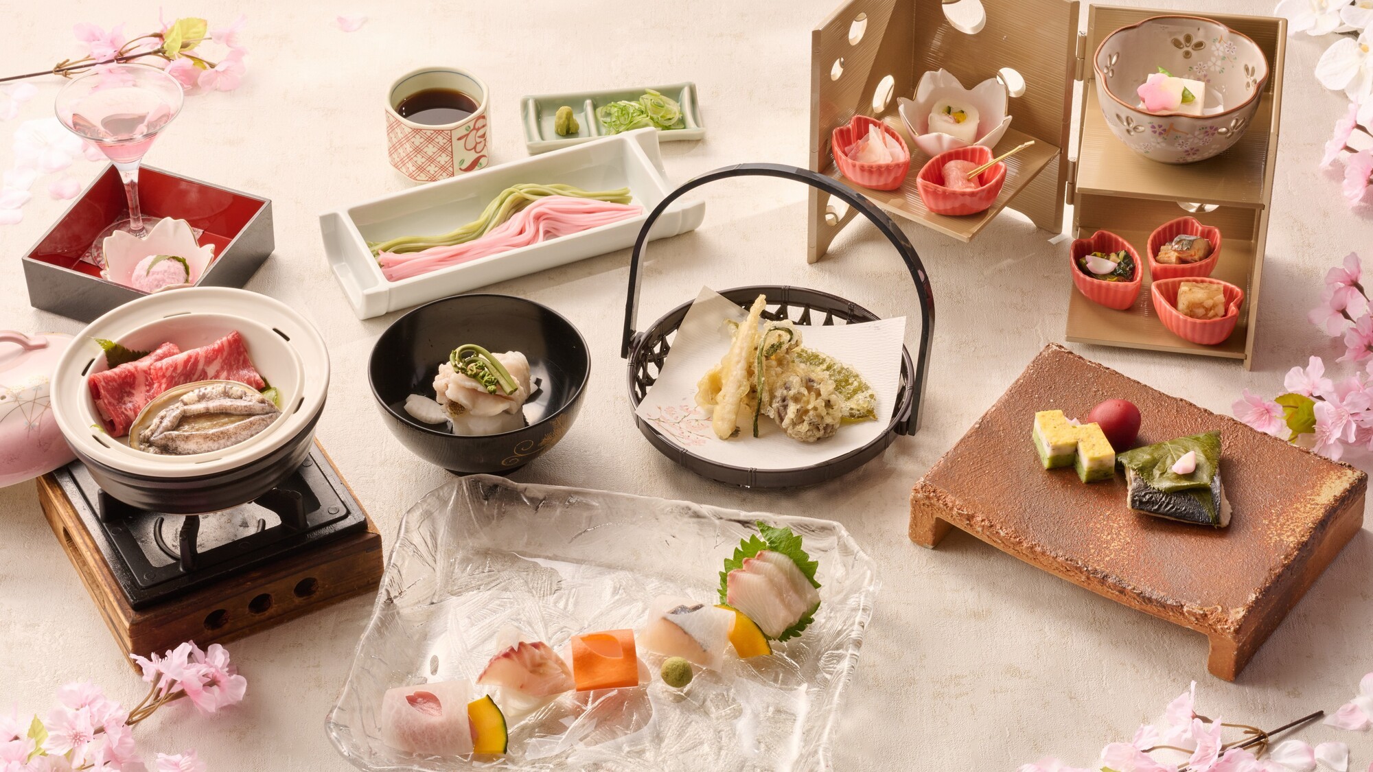 桜奏でる会席