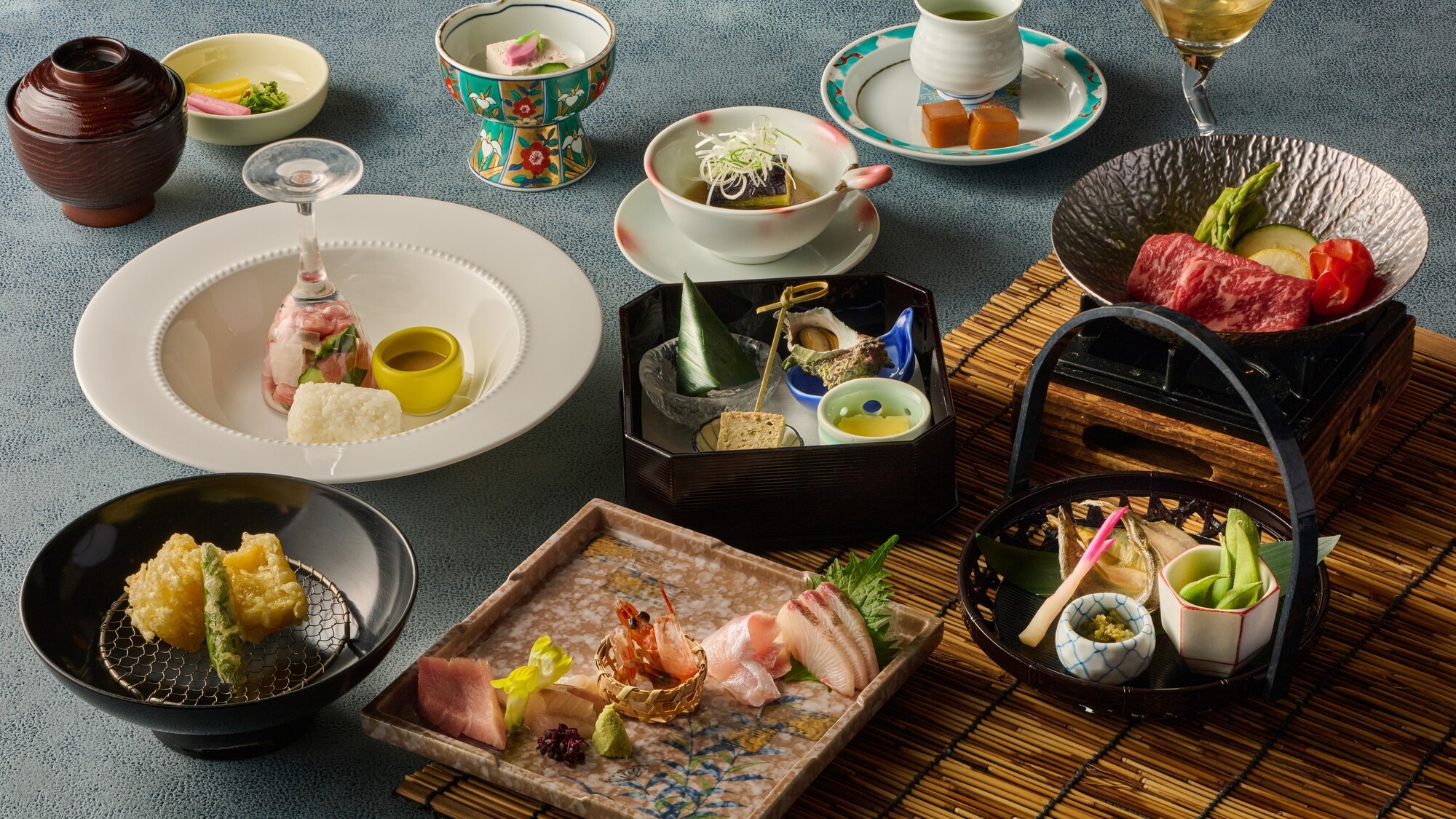 夏の湯の庭会席2025