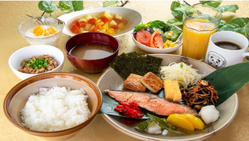【朝食案内】　2階　パンダ