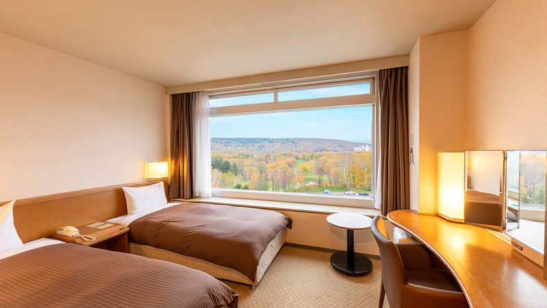 【カジュアルツイン】18平米／シングルベッド×2