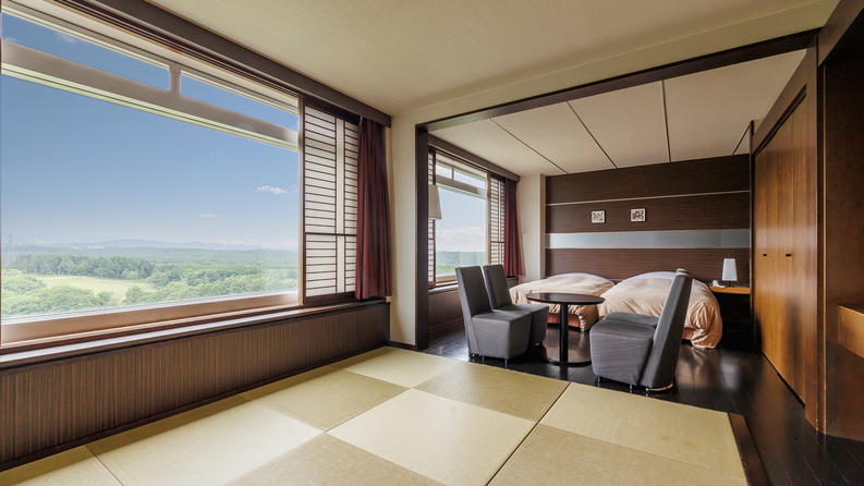 【デラックス和洋室】琉球畳でゆったり■上層階■