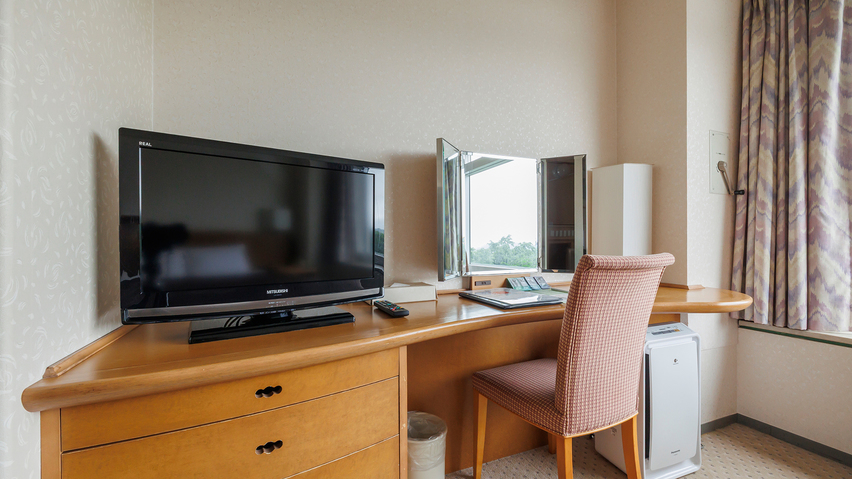 【スタンダードダブル】18平米／ダブルベッド×1