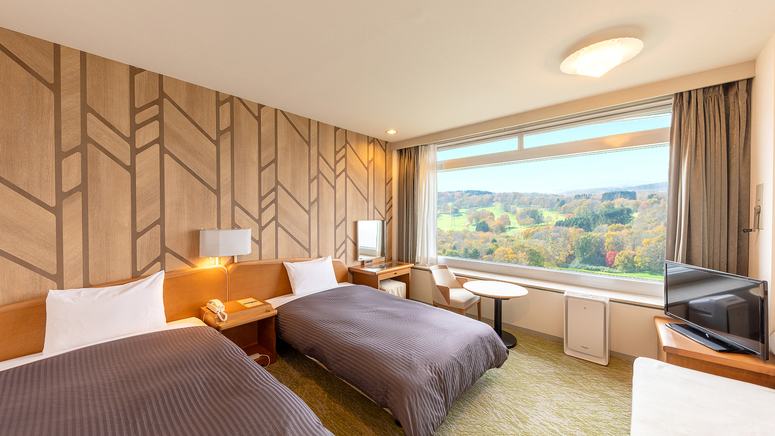 【スタンダードツイン】23平米／ダブルベッド×2＋ソファベッド