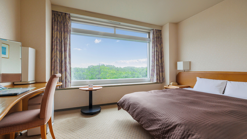 【スタンダードダブル】18平米／ダブルベッド×1