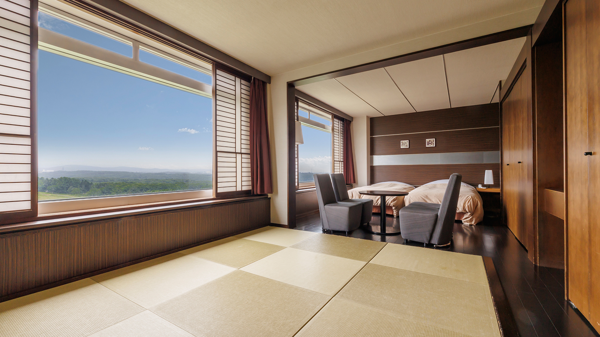 【デラックス和洋室】琉球畳でゆったり■上層階■