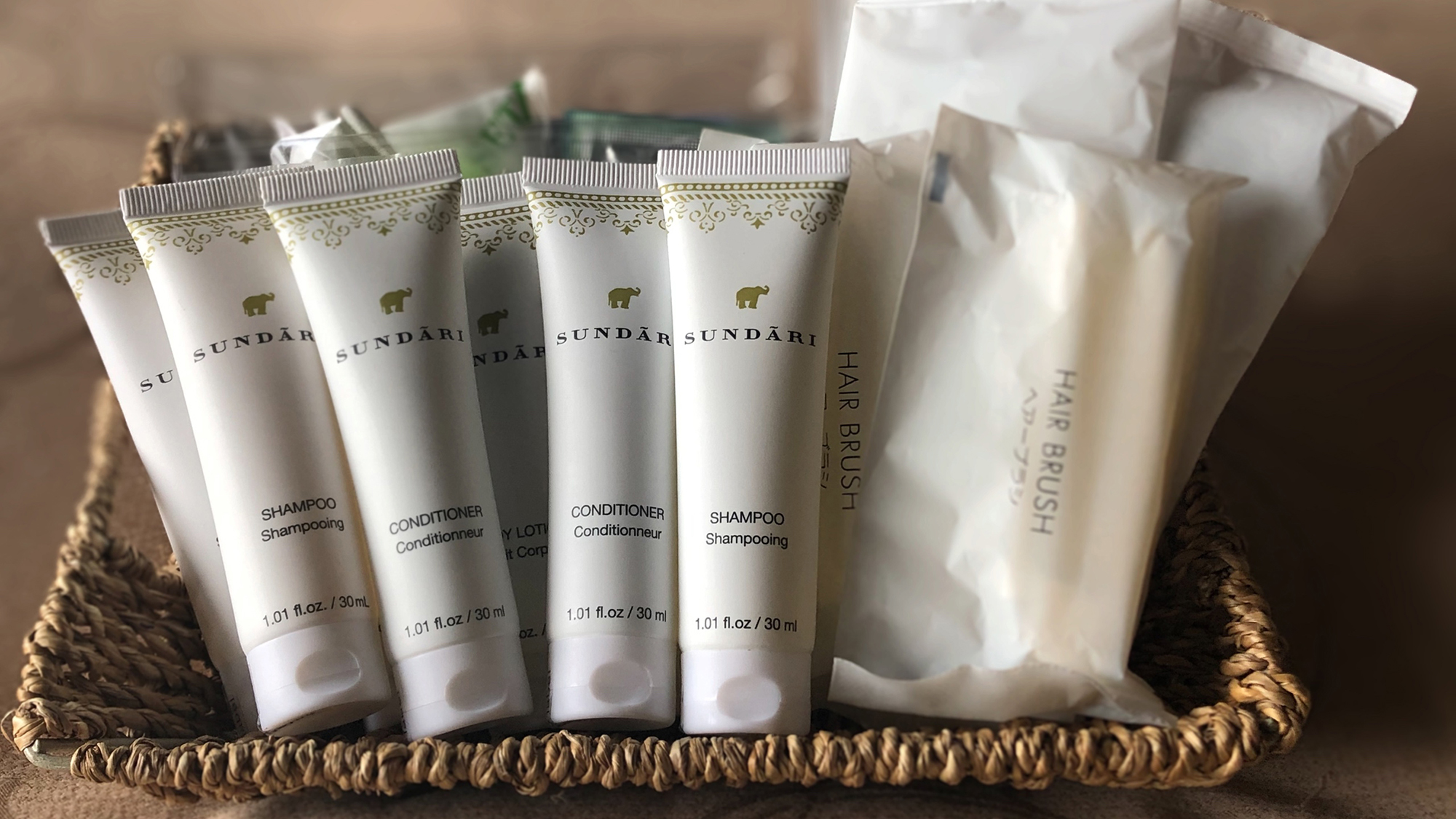 【アメニティ／上層階客室】ホテルスパブランド「SUNDARI」ボディケアセット