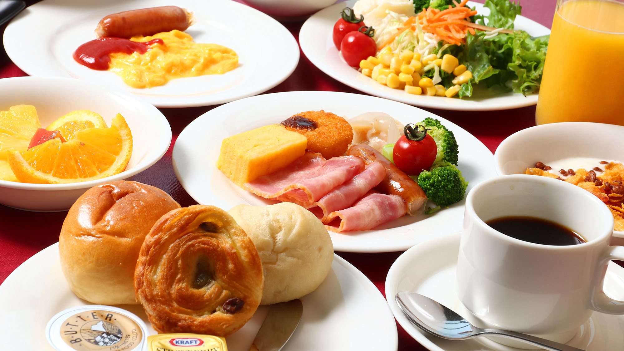 【ビュッフェ朝食】和洋バラエティ豊かなメニューが【30種類以上】