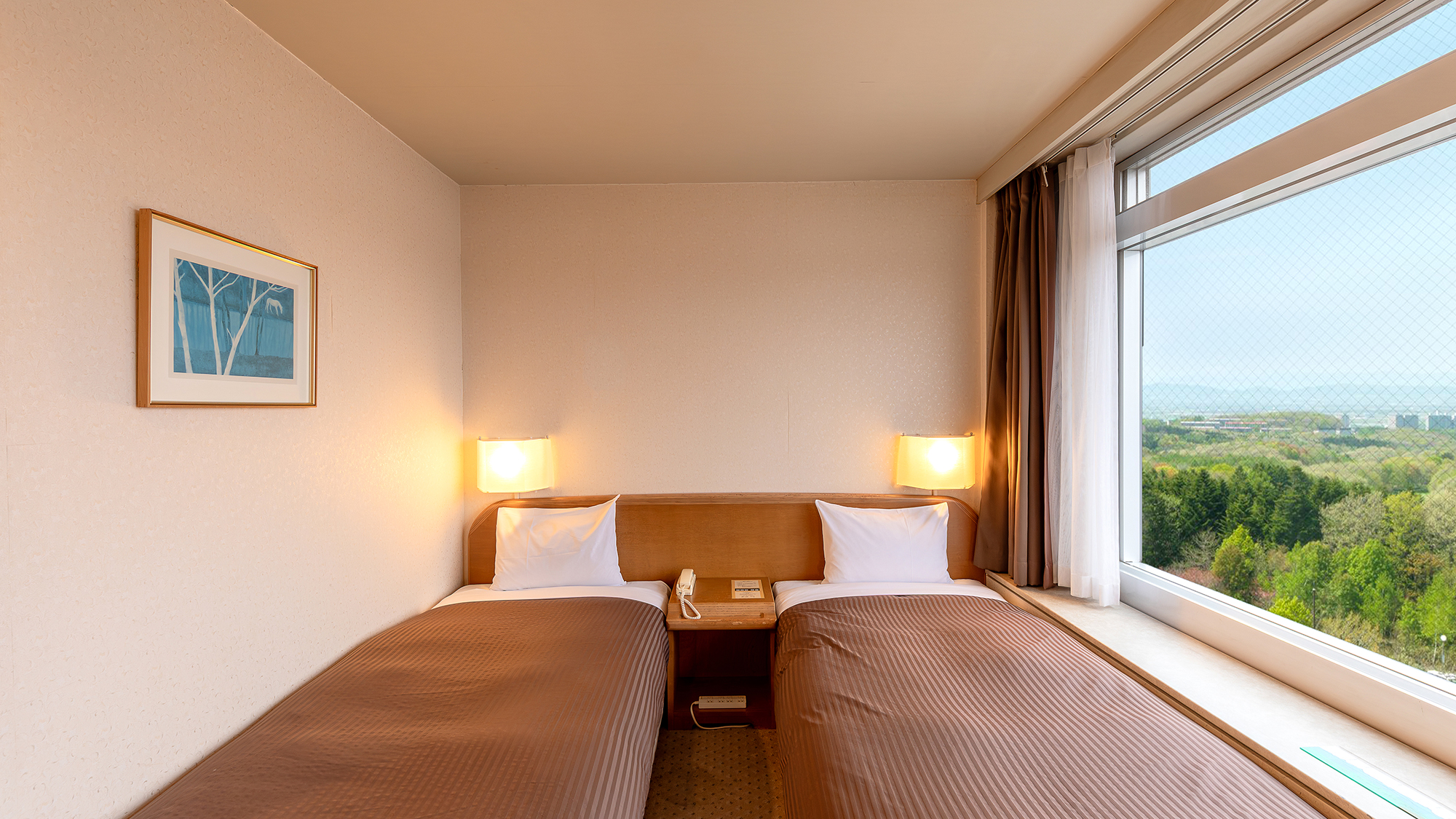 【カジュアルツイン】ふたりで過ごすシンプルな空間