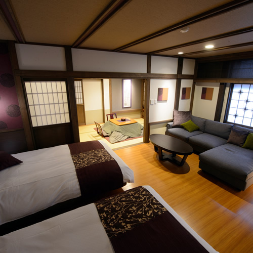 [Izumiyutei / Rindo] Japanese-style room + Western-style bedroom <No smoking>