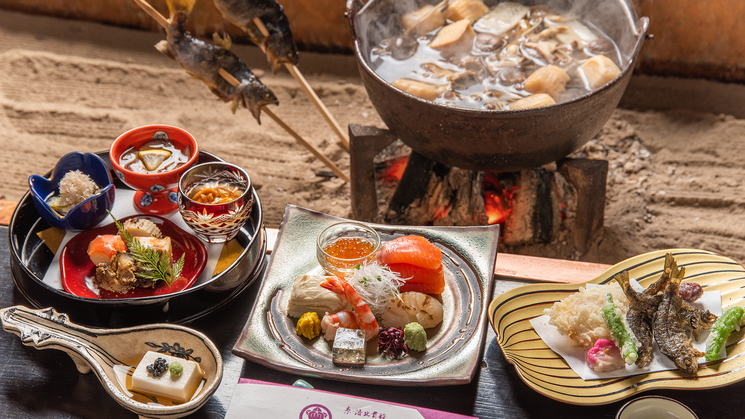 ＜京会席【竹】＞〜日帰り昼食〜見た目の麗しさにも心を砕き、彩り豊かな旬素材