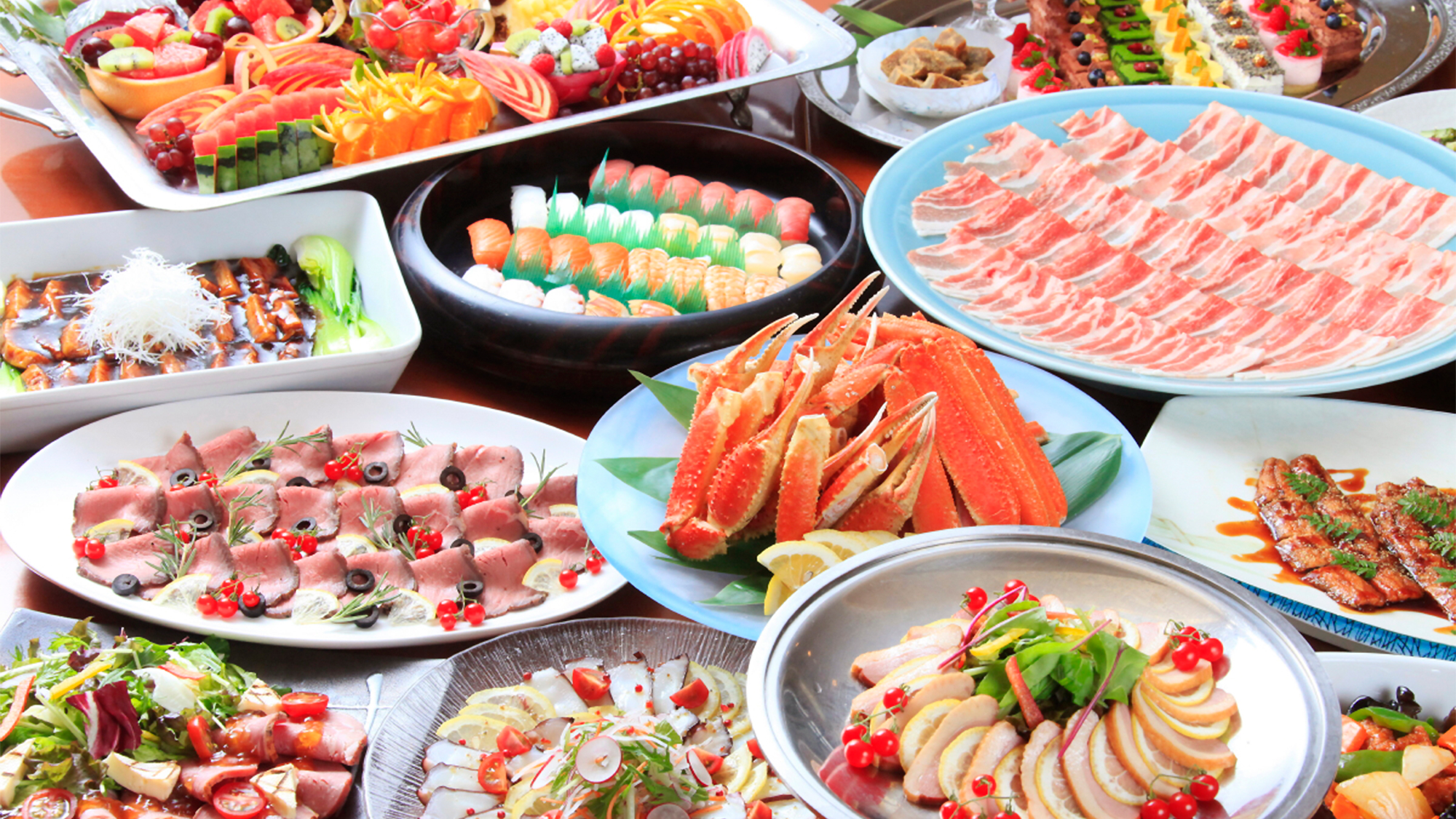 【ご夕食】和・洋・中のバイキング