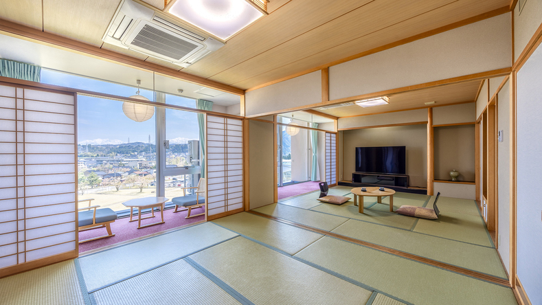 【特別室】広々和室二間で三世帯のご家族・グループ旅にも最適！