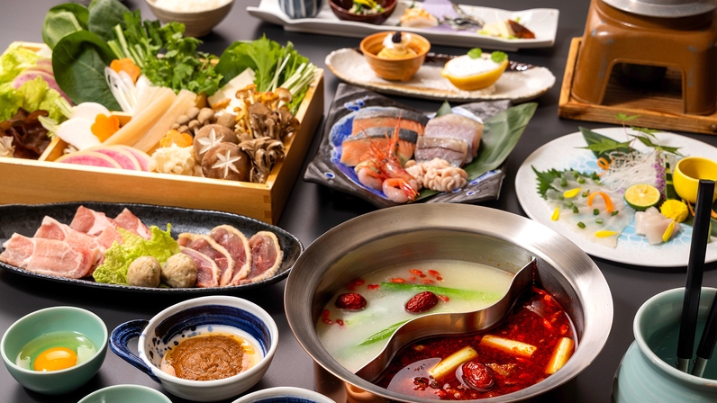 【冬の発酵薬膳】＜個室食確約＞富山の伝統を活かす「オリジナル火鍋」と温泉で、心とからだ温まる旅