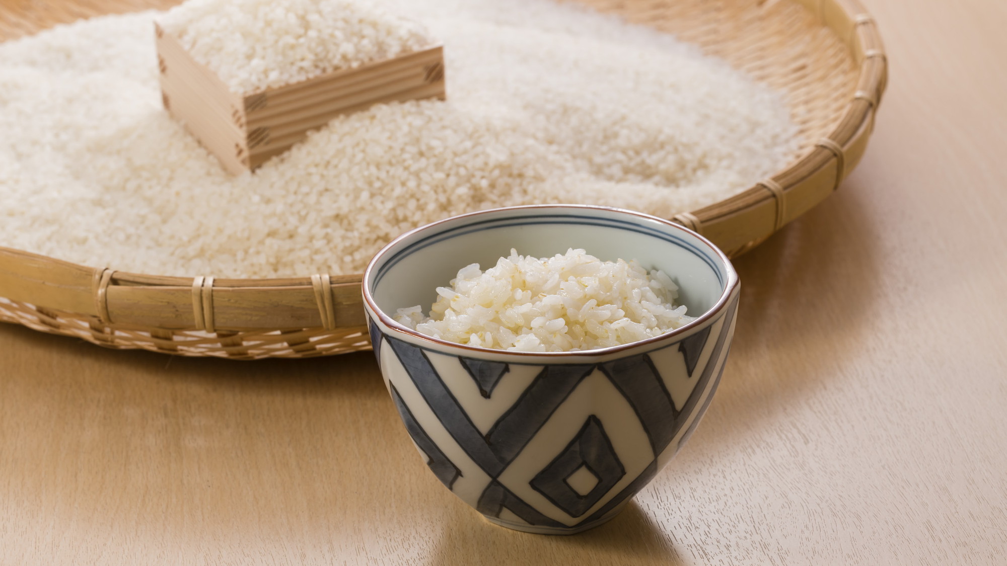 【朝食】自家製米の五分搗き（づき）米