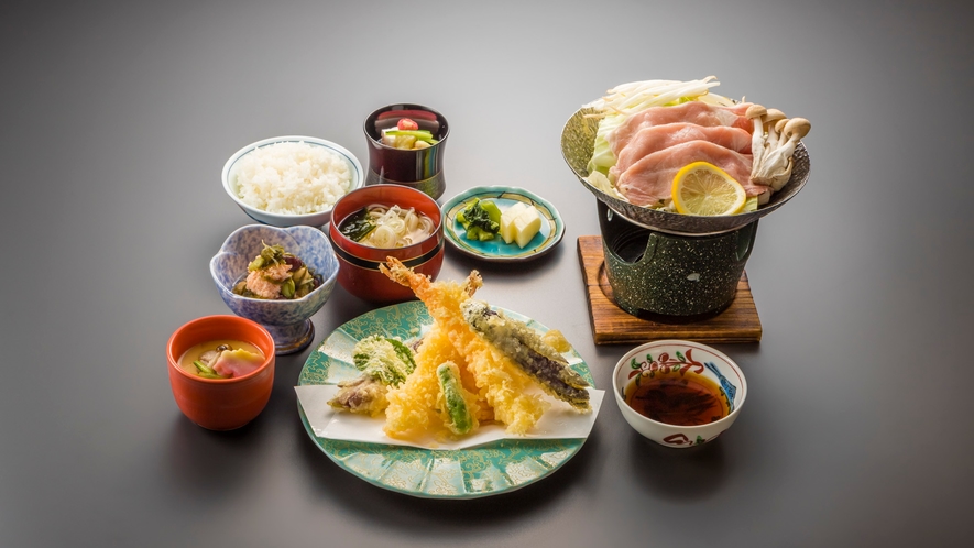 天ぷら定食※季節によって写真と食材が異なる可能性があります