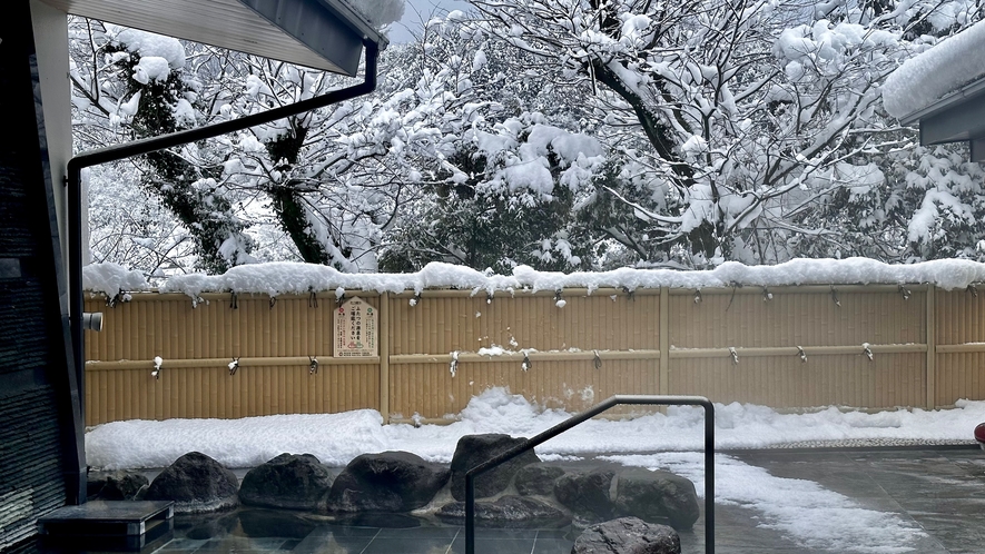 露天風呂◆さやかの湯◆雪景色
