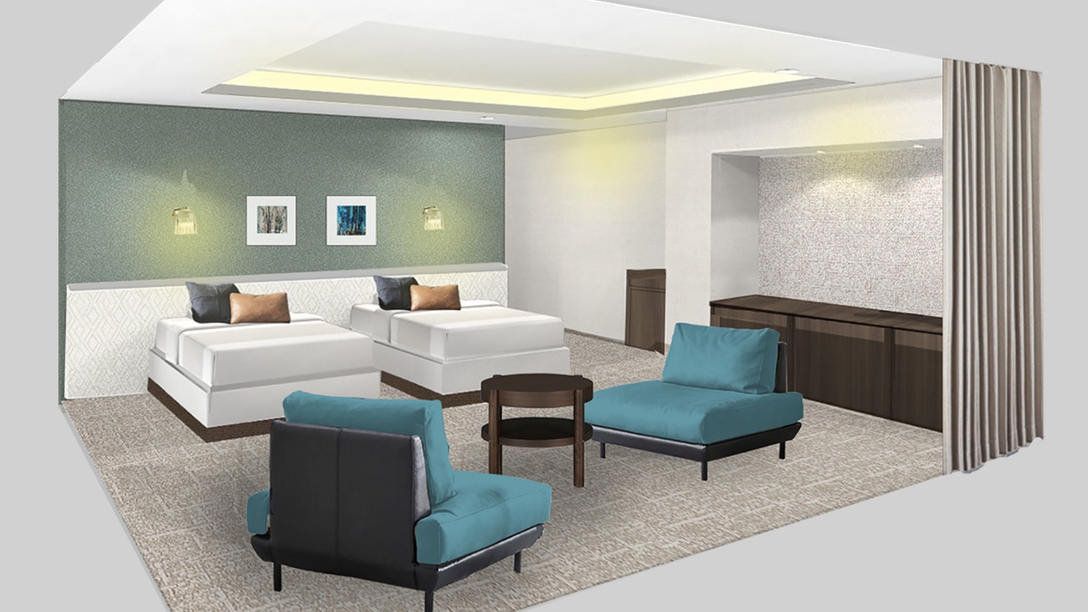 【4階スーペリアツイン（イメージ）】48㎡（洗面所等含む）