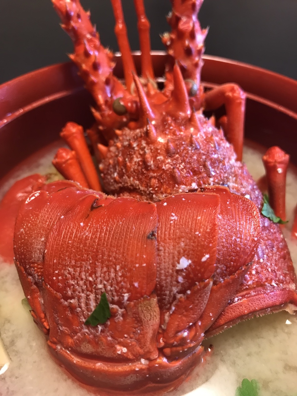 ★漁期だけの提供★ 伊勢海老の具足煮+伊勢海老刺身+あわび焼き