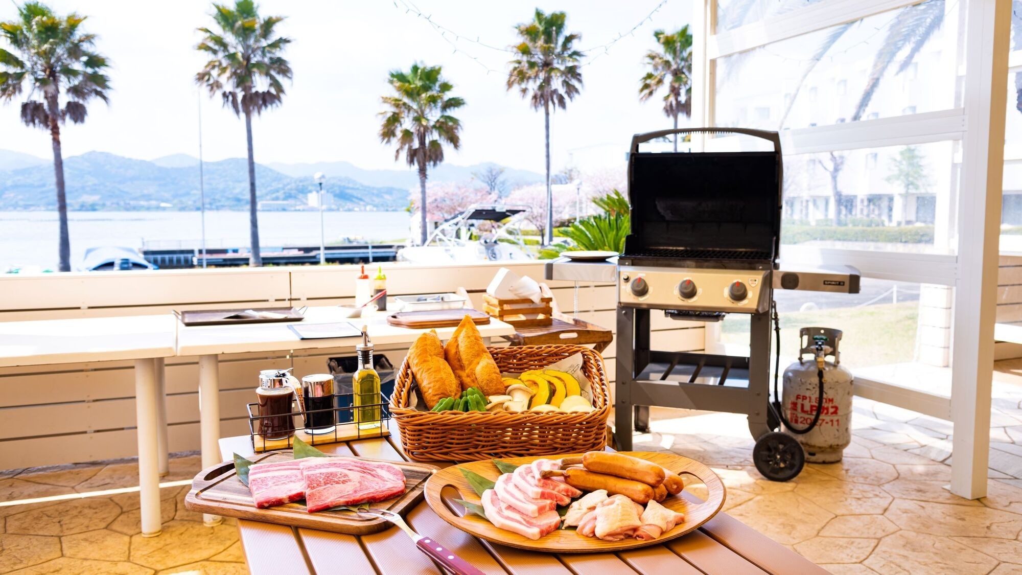 ＜手ぶらでワイルドBBQ＞アメリカンスタイルグリルで豪快に！サーロインステーキプラン