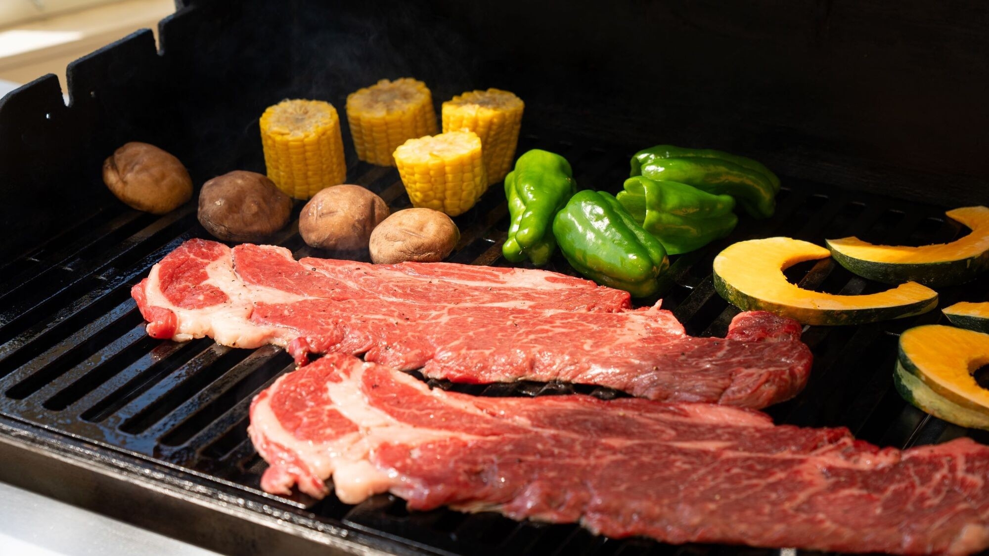 ＜手ぶらでワイルドBBQ＞アメリカンスタイルグリルで豪快に！サーロインステーキプラン