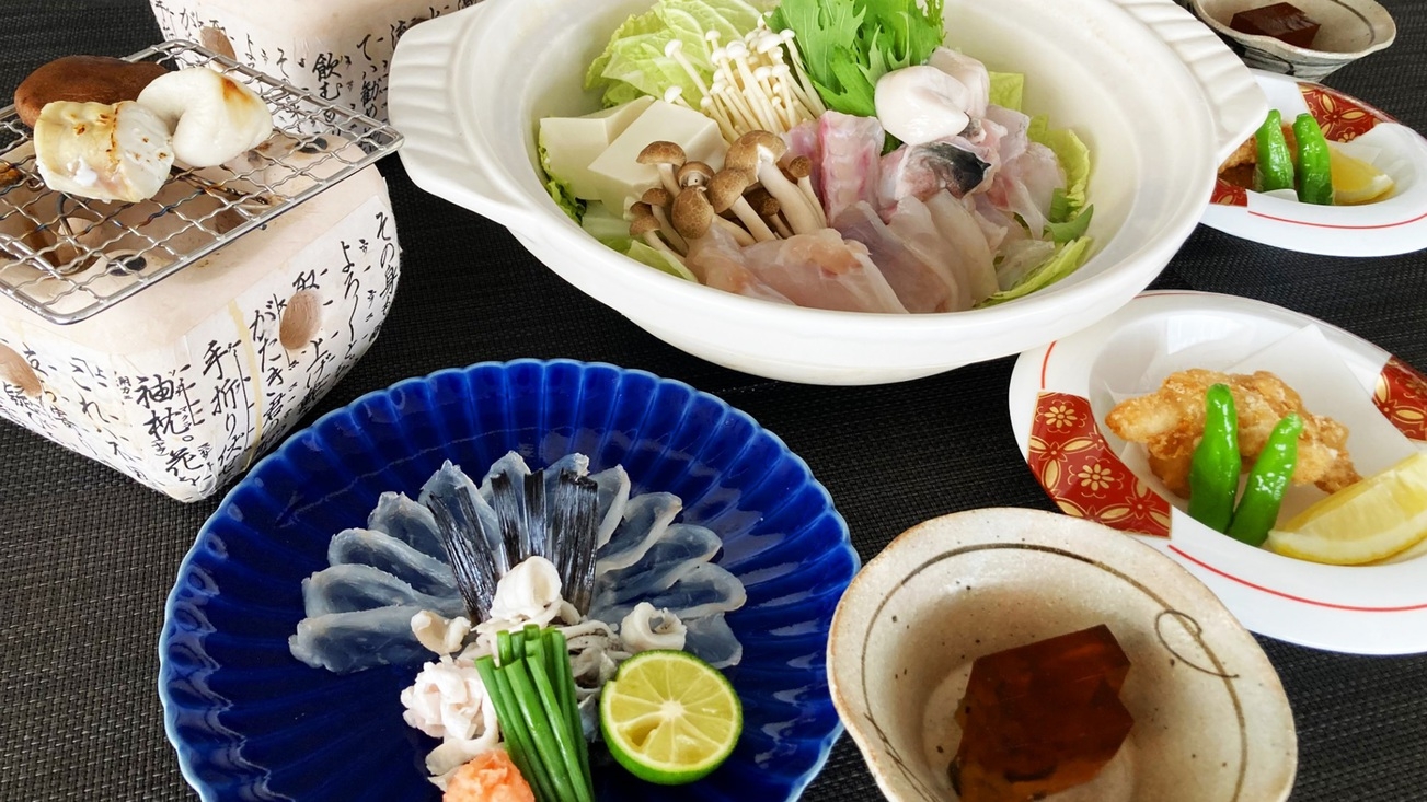 ＜大人の美食旅＞秋冬の味覚！旨味と歯応えを味わう〜遠州灘の「天然とらふぐ」堪能プラン〜／19:30