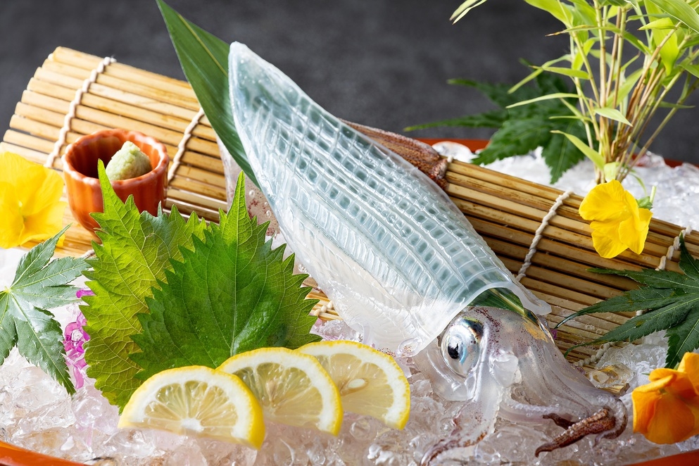 さき楽60｜イカ活造り1杯付＆ディナービュッフェ ／オールインクルーシブ夕朝食・ラウンジ付2名様より