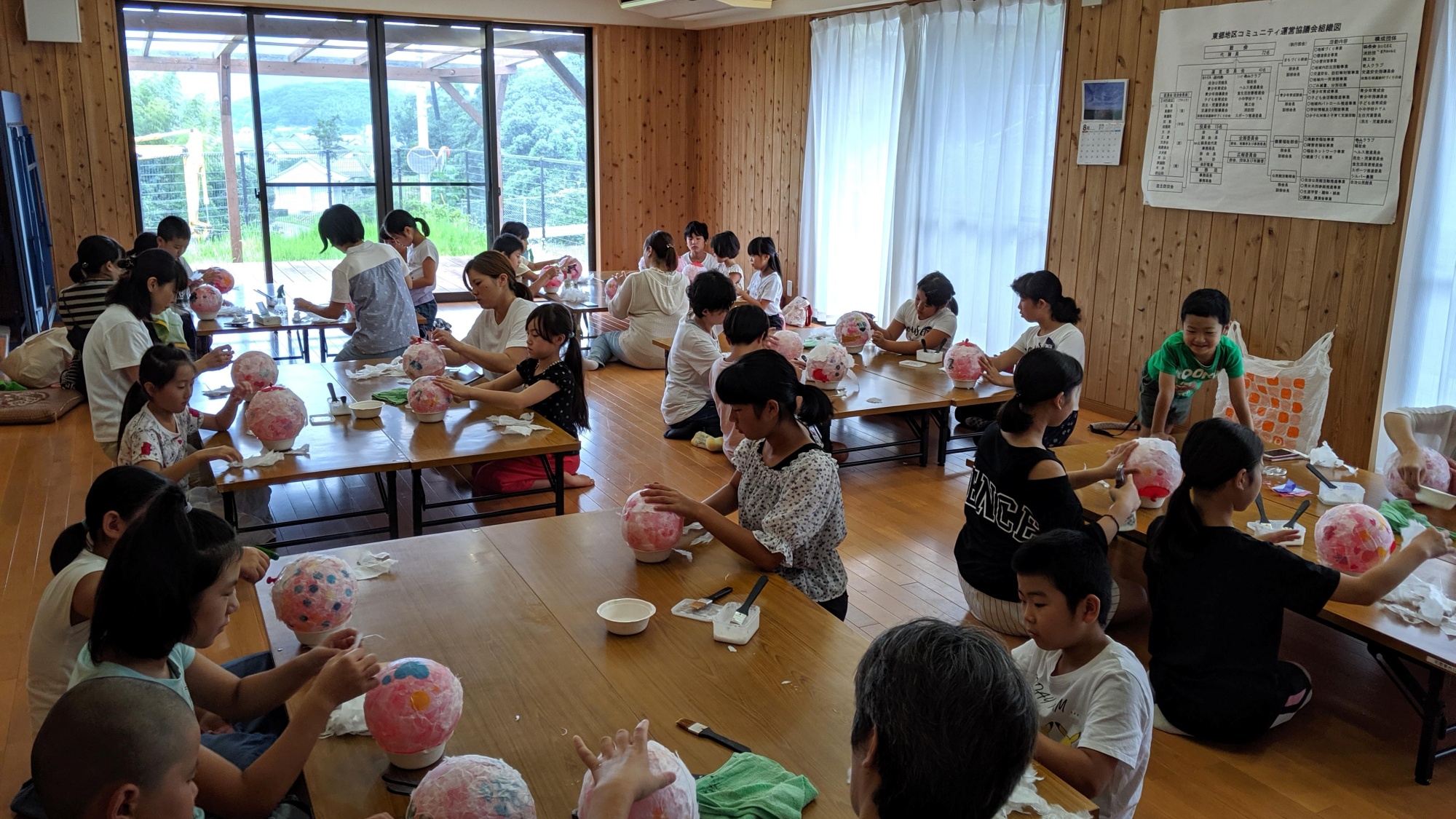 和紙ランタン作り
