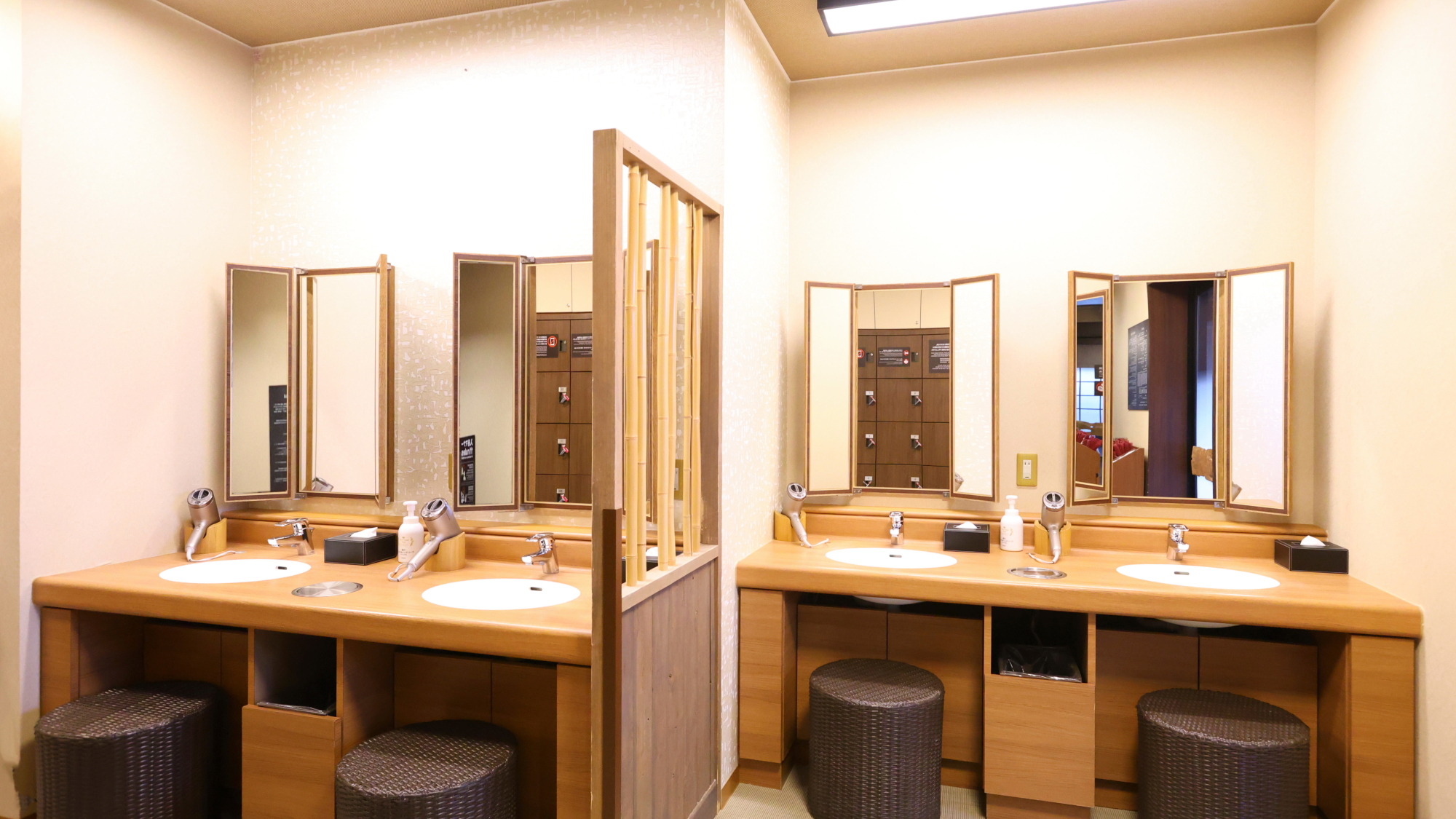 女性大浴場パウダーブース