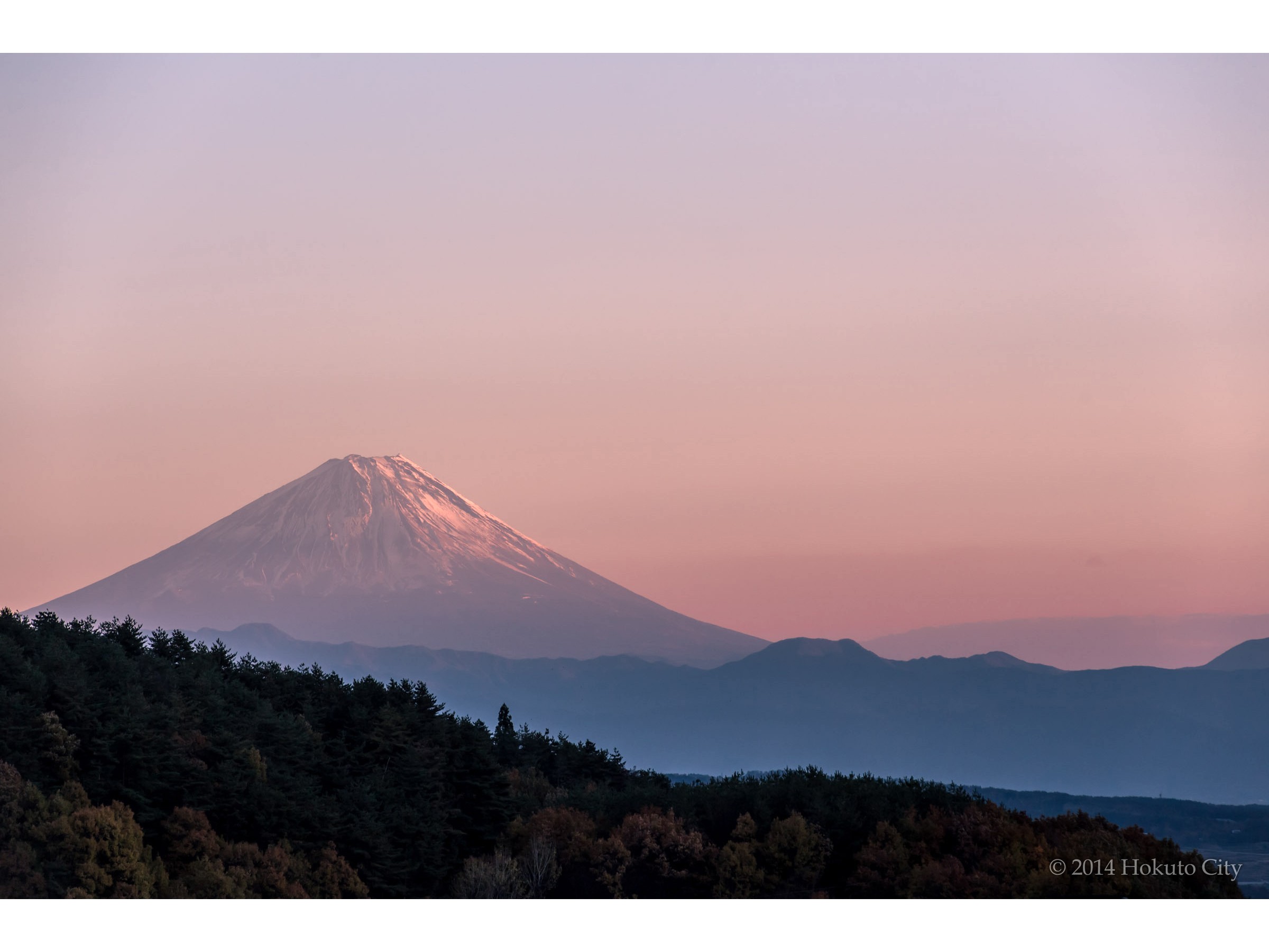 穴山から見る富士