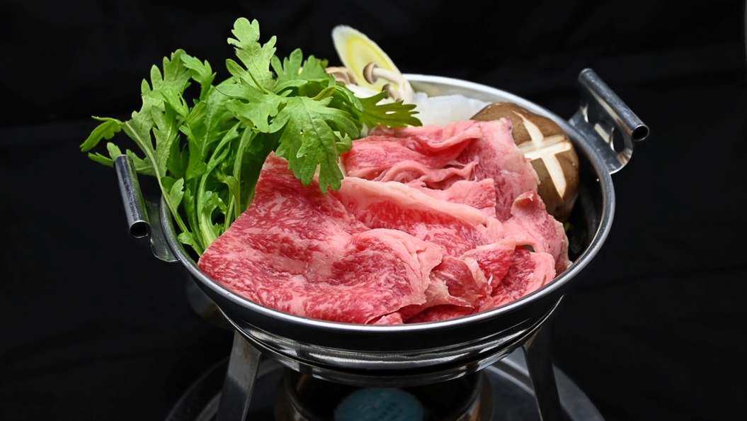 【２食付】■甲州牛のすき焼き膳■ご褒美に味わう地元ブランド牛のご夕食