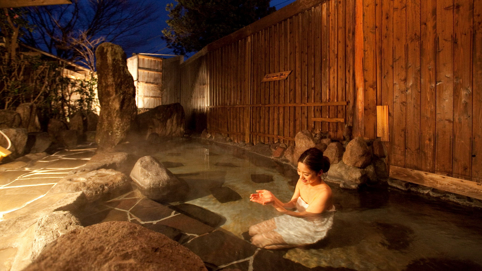 女性露天風呂