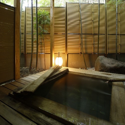 Open-air bath in the room