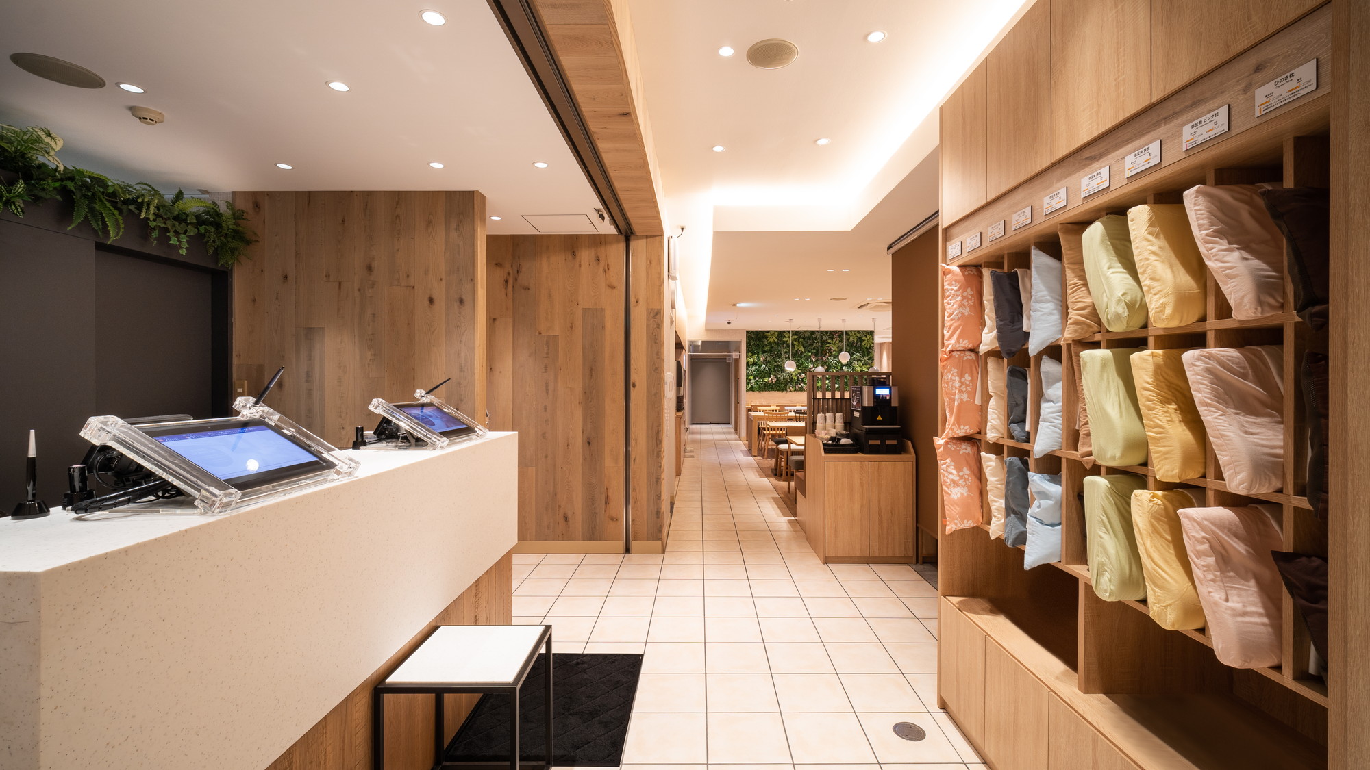 タブレットにてチェックイン