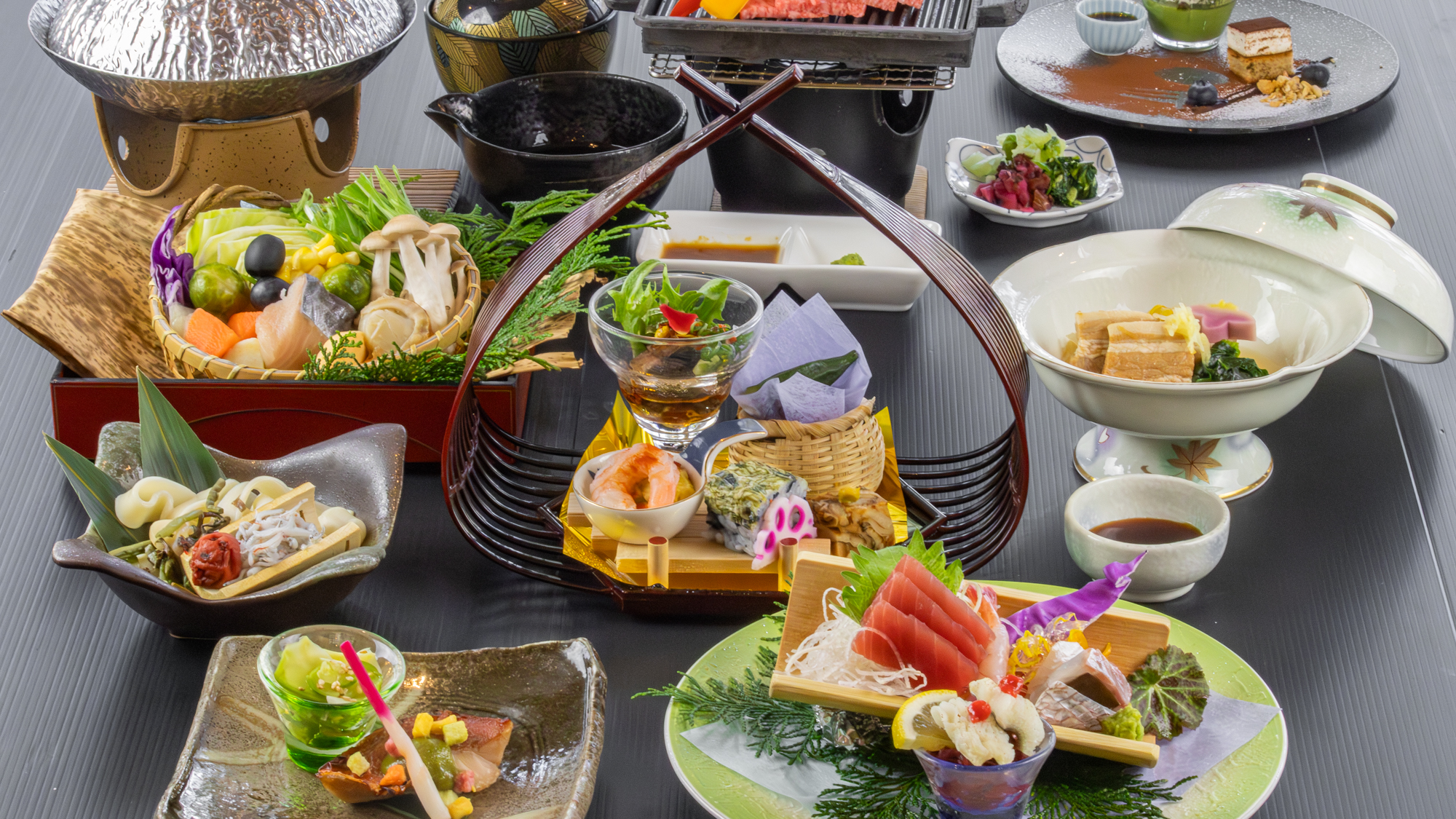 2025年5月6月《お献立一例》料理長自ら厳選した旬の食材をふんだんに使用しております♪