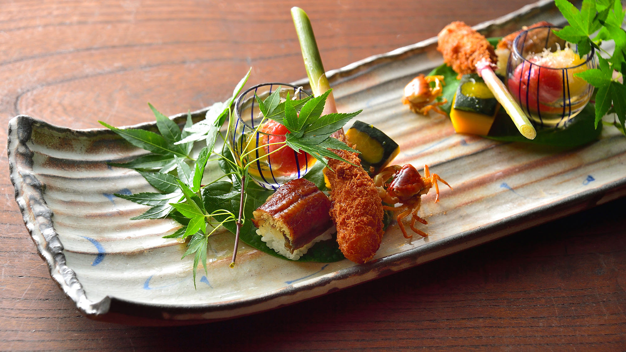 ・【夕食一例】里山八寸は地元らしさのある、ここでしか味わえないお料理です