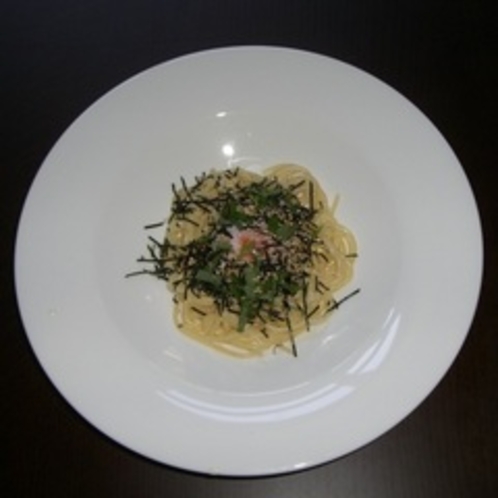 【ディナー】和風カルボナーラ／こだわりの卵を使用した、チーズの入っていないカルボナーラ
