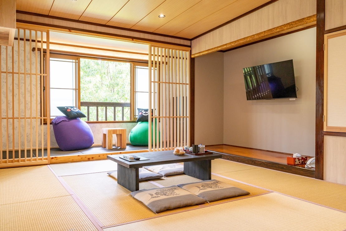 【本館/1泊2食付】阿蘇の山並みと田園風景を望む、畳の香りが心地よい純和風客室